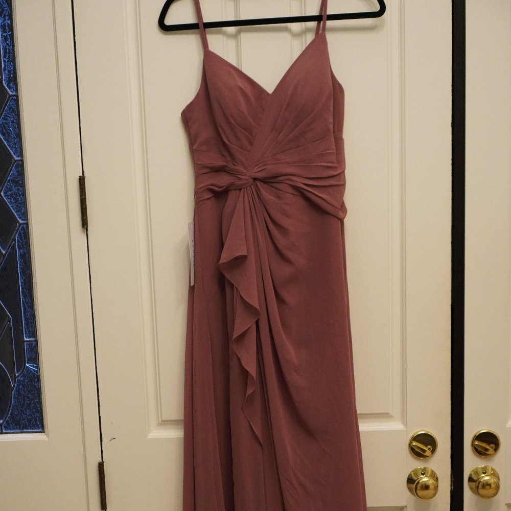 Azazie Kori Bridesmaid Dress in Amethyst - Size 4 NWT